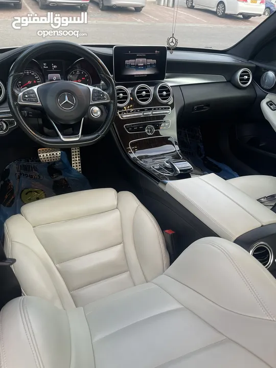 مرسيدس C300 كت AMG سبورت وكالة، بانوراما، ورقم واحد - للبيع فقط