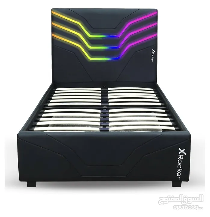 سرير لشخص واحد يضي مع الريموت كنترول Gaming bed for boys with mattress
