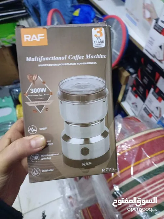 مطحنة قهوه و بهارات ستانلس ستيل مطحنه قهوه و توابل 300 واط مطاحن بن و حبوب