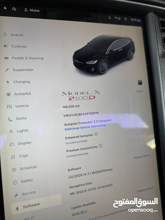 Tesla Model X Performance P100D جدا نظيفة سعر حرق