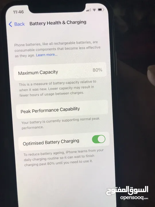 IPhone X battery health 80 very good condition