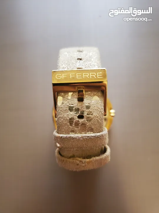 ساعة يد نسائية من جيانفرانكو فيري مطلية بالذهب ستانلس ستيل/Gianfranco Ferre Gold Plated