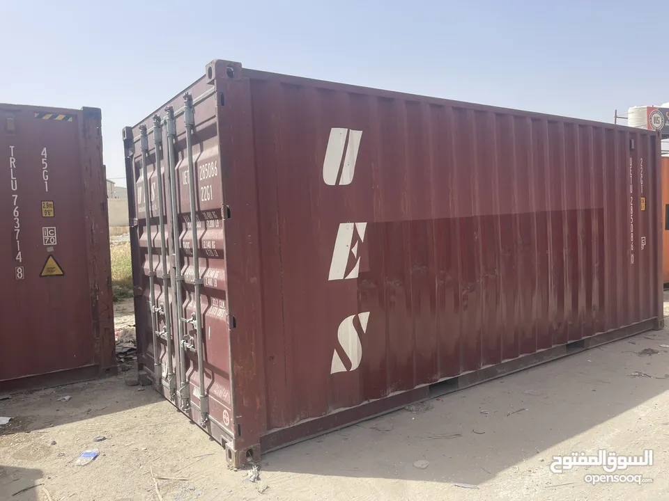 حاويات(‏container)20 +40 قدم للبيع مجمرك  وغير مجمرك و عالي وستاندر وحاويات مبردة ******************
