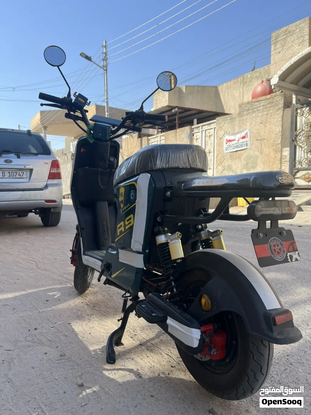 دراجة t9 للبيع مضافة 90 ما ابدل بيه أي شي ابلاديه من كهربائيات بطاريات شلعه ابريكات خلفي الامامي ملغ
