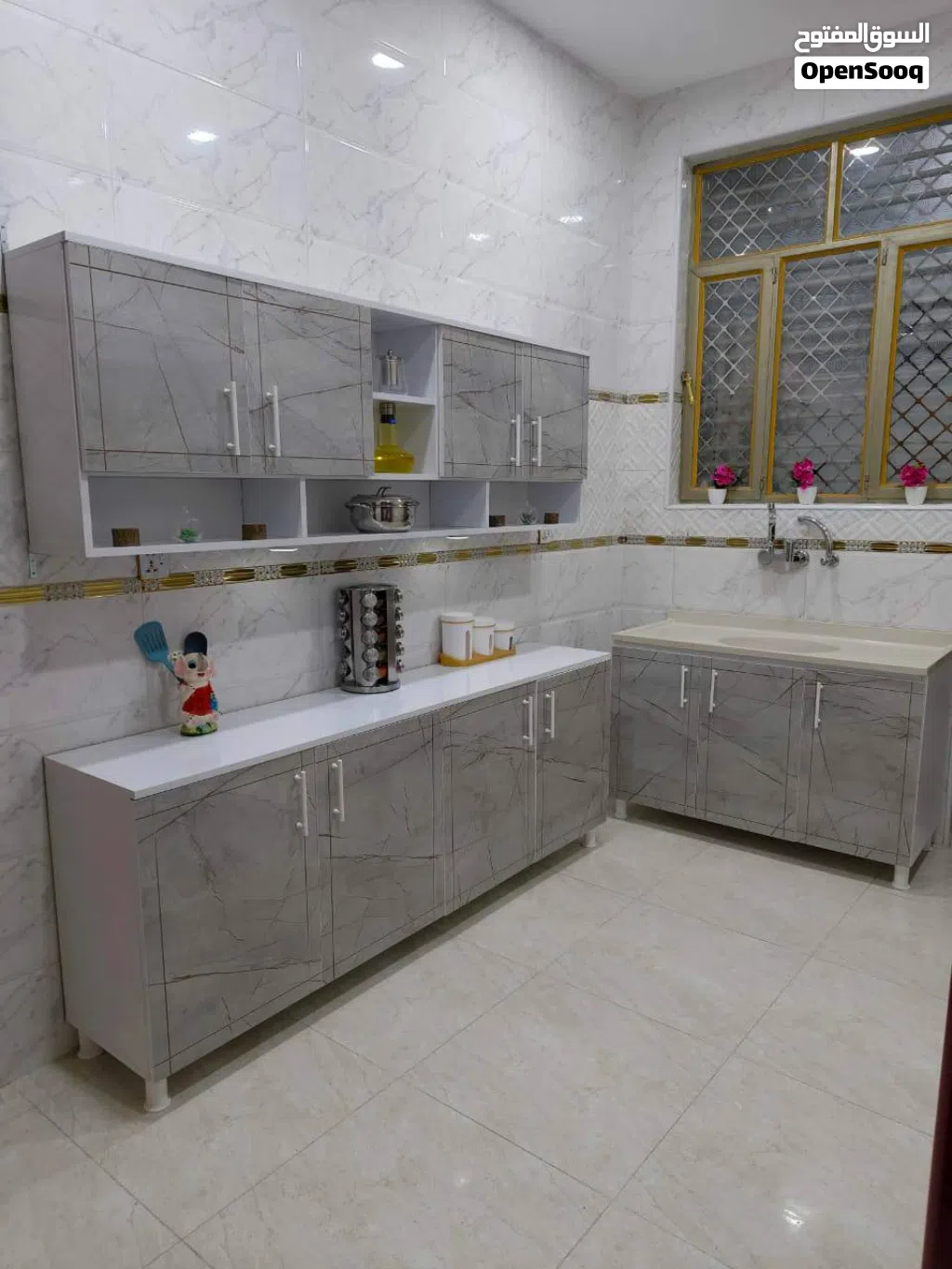 كاونتر وملحق قباس مترين مع سنك مترو20مرمر