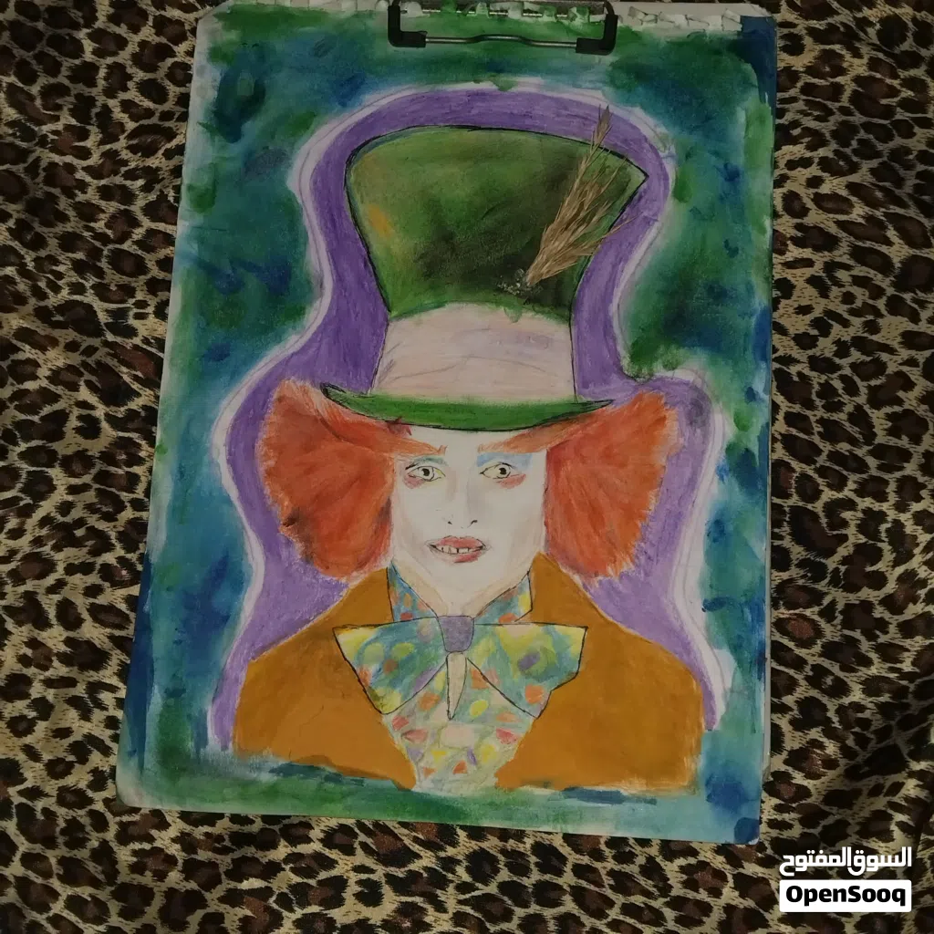 رسمه لشخصيه كرتون من فلم ales in Wonderland