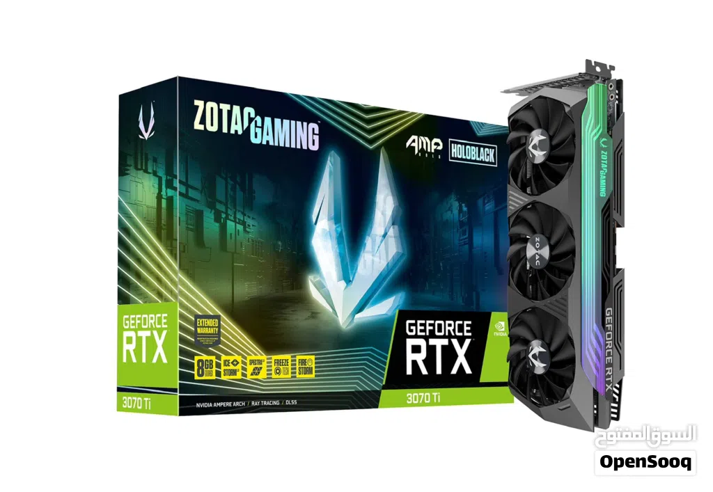 كرت شاشة Nvidia RTX 3070ti بحالة الوكالة