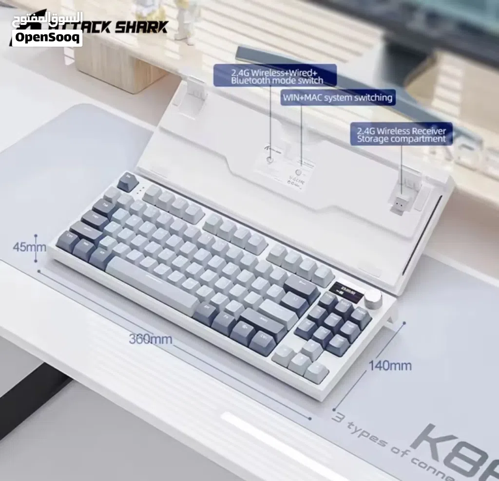 كيبورد اتاك شارك k86 open box نظيف جدا