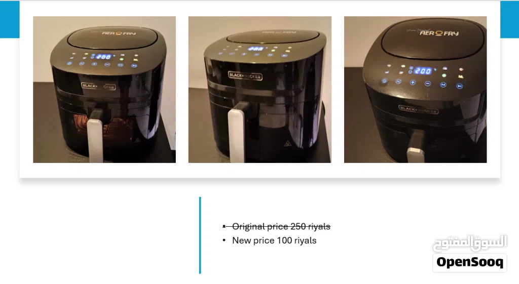 Black & Decker Air Fryer only used for 8 months