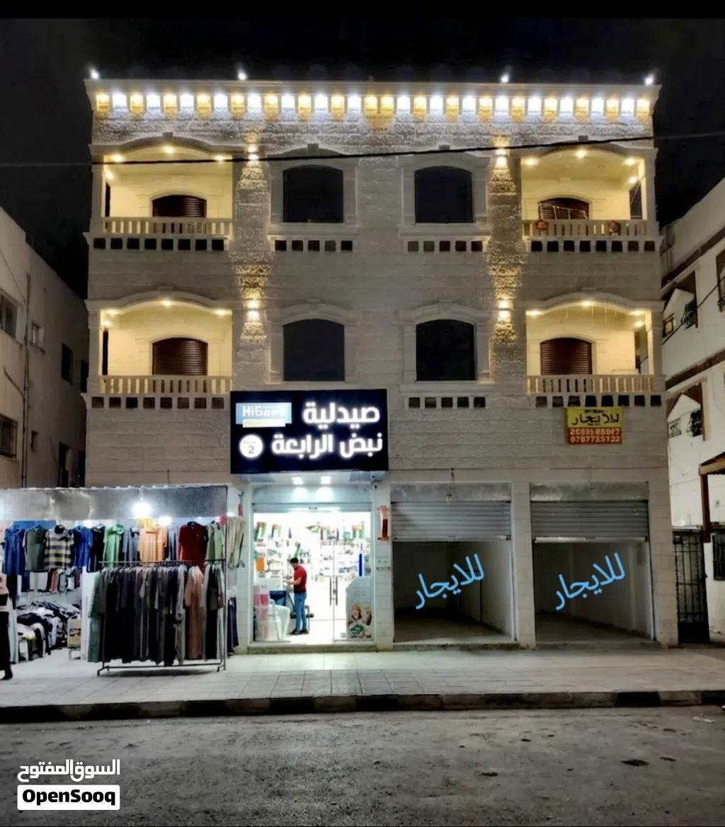 محلات تجاري للايجار شارع وسط باقي محلات 2