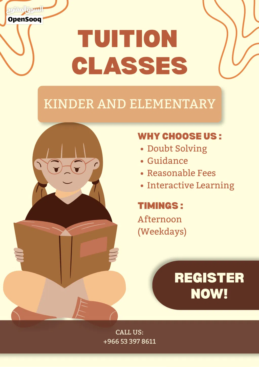 Tutoring for nursery till grade 5 students