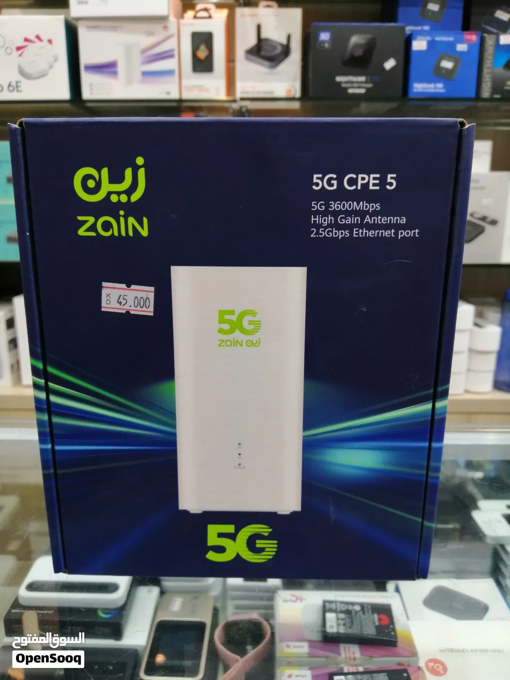 راوتر ثابت 5g بالكرتون هواوي يعمل لكل الشبكات