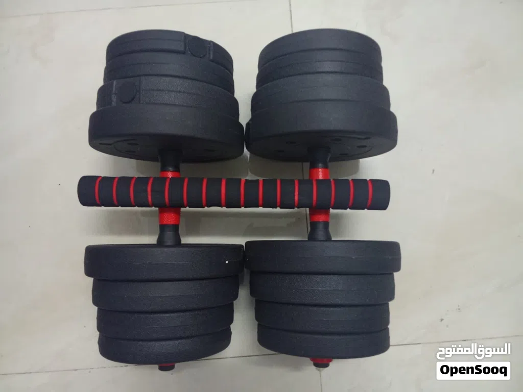 30kg dumbbells Can also become barbell