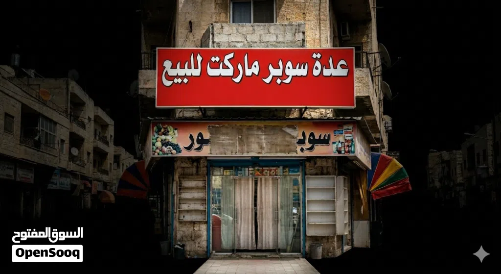 عدة سوبر ماركت للبيع