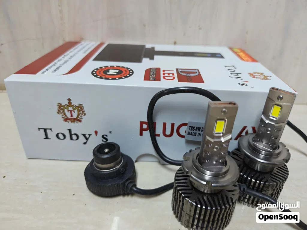 للبيع طقم LED ماركة Toby's الأصلية (تحويل من زينون إلى ليد) وأقوى 200٪ من إضاءة الوكالة - مقاس D4