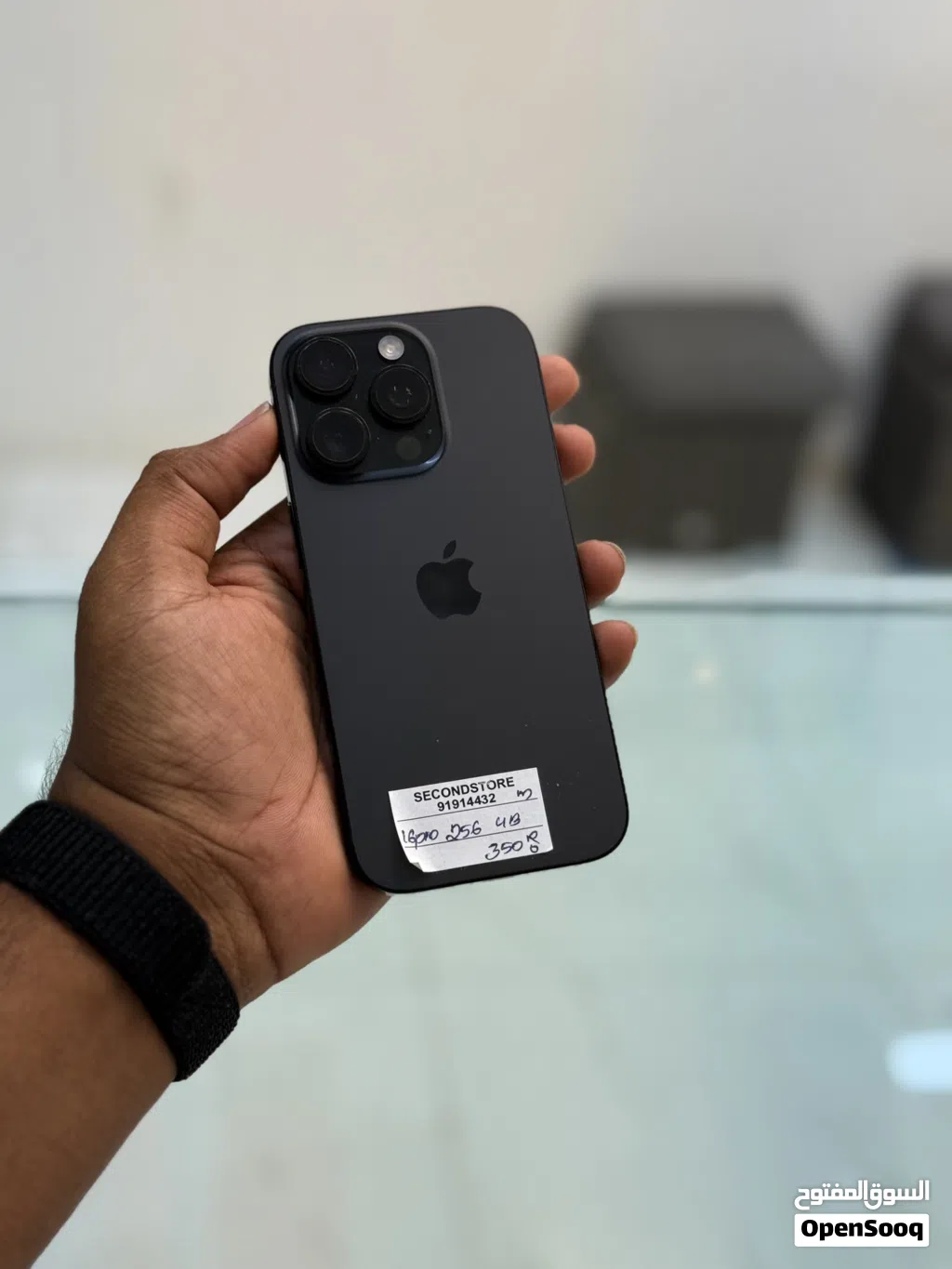 Used Apple iPhone 16 Pro Mobile Phone, 256GB, Black, Excellent Condition