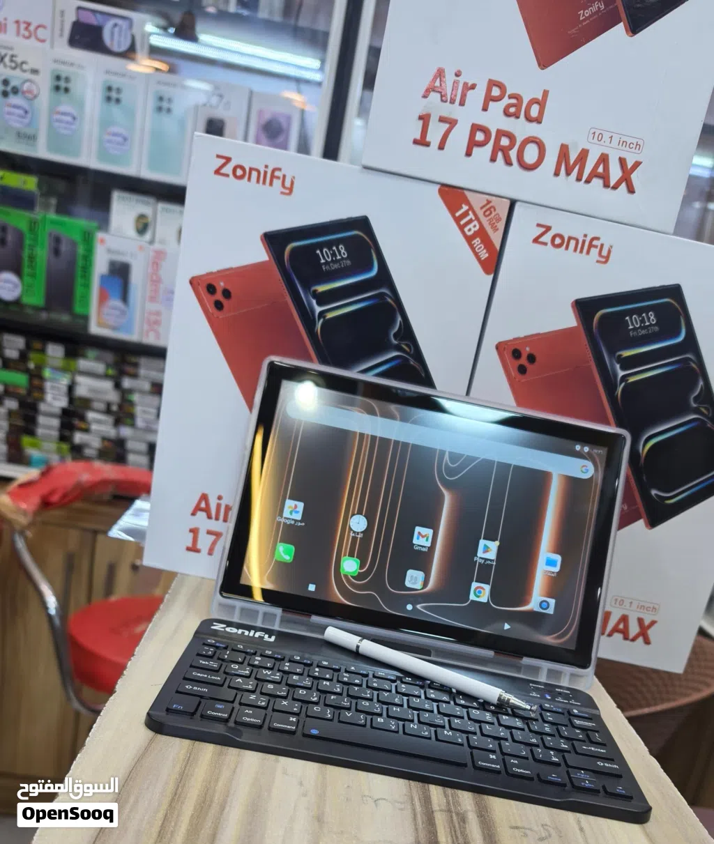 جهاز تابلت Zonify Air Pad 17 PRO MAX شاشه كبيره بطاريه 10 ألف زاكره 64توصيل مجاني يصلك قدام باب بيتك