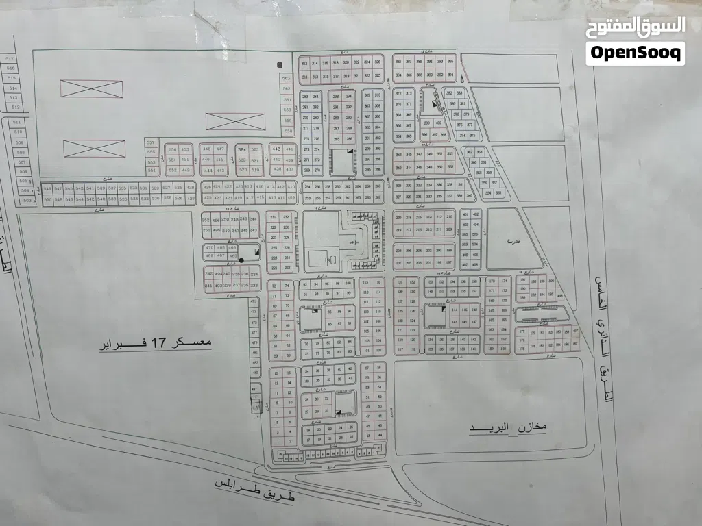 قطعة أرض 500 داخل المخطط العام لمدينة بنغازى في الحي الجامعي مقابل لجامعة بنغازي بجوار اللوتس مول