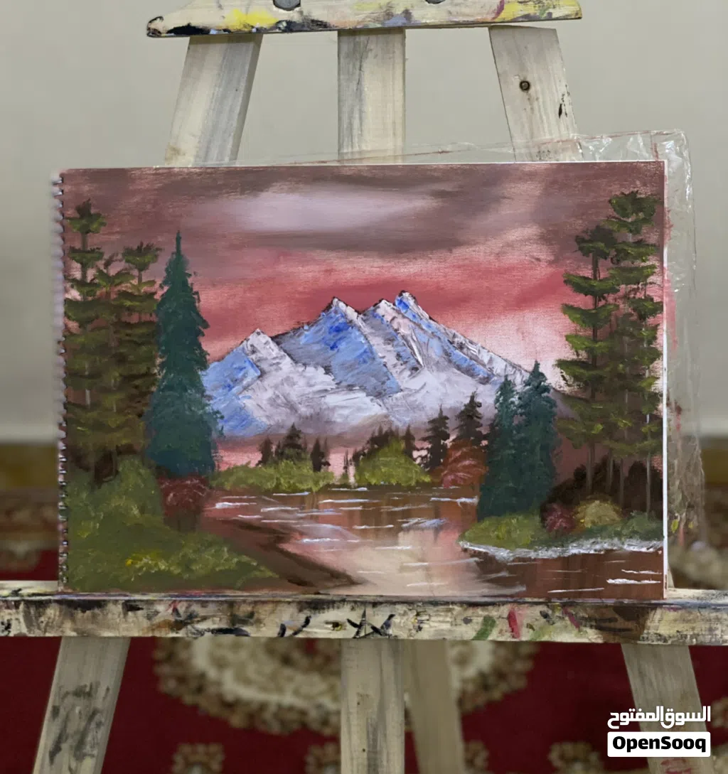 لوحه رسم يدوي زيتي