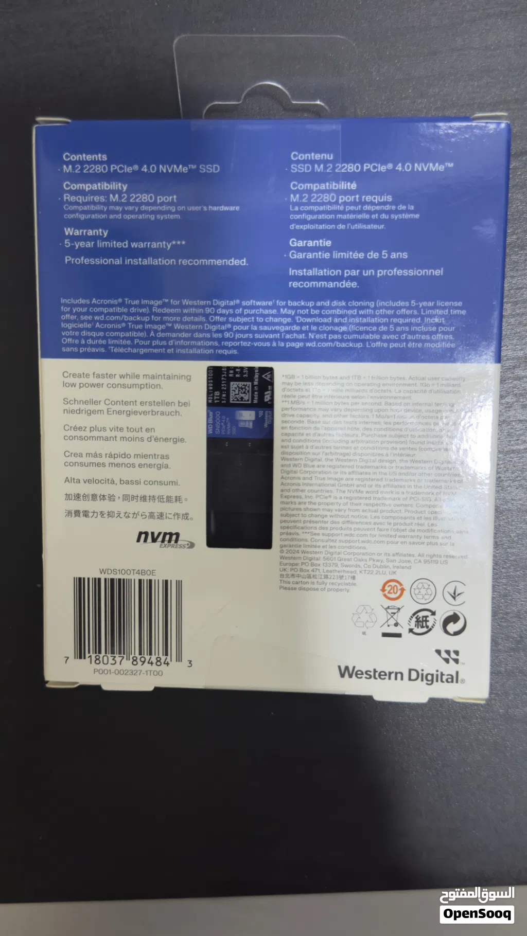 SSD - WD BLUE 1 TB NVME