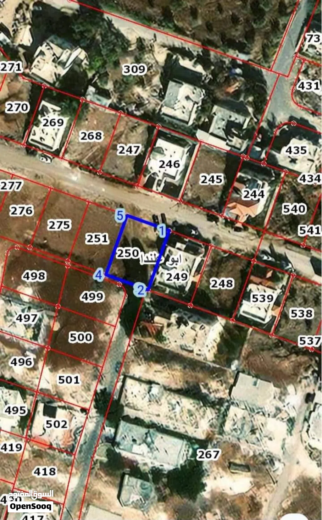 قطعة ارض للبيع بالمستندة مساحه 560
