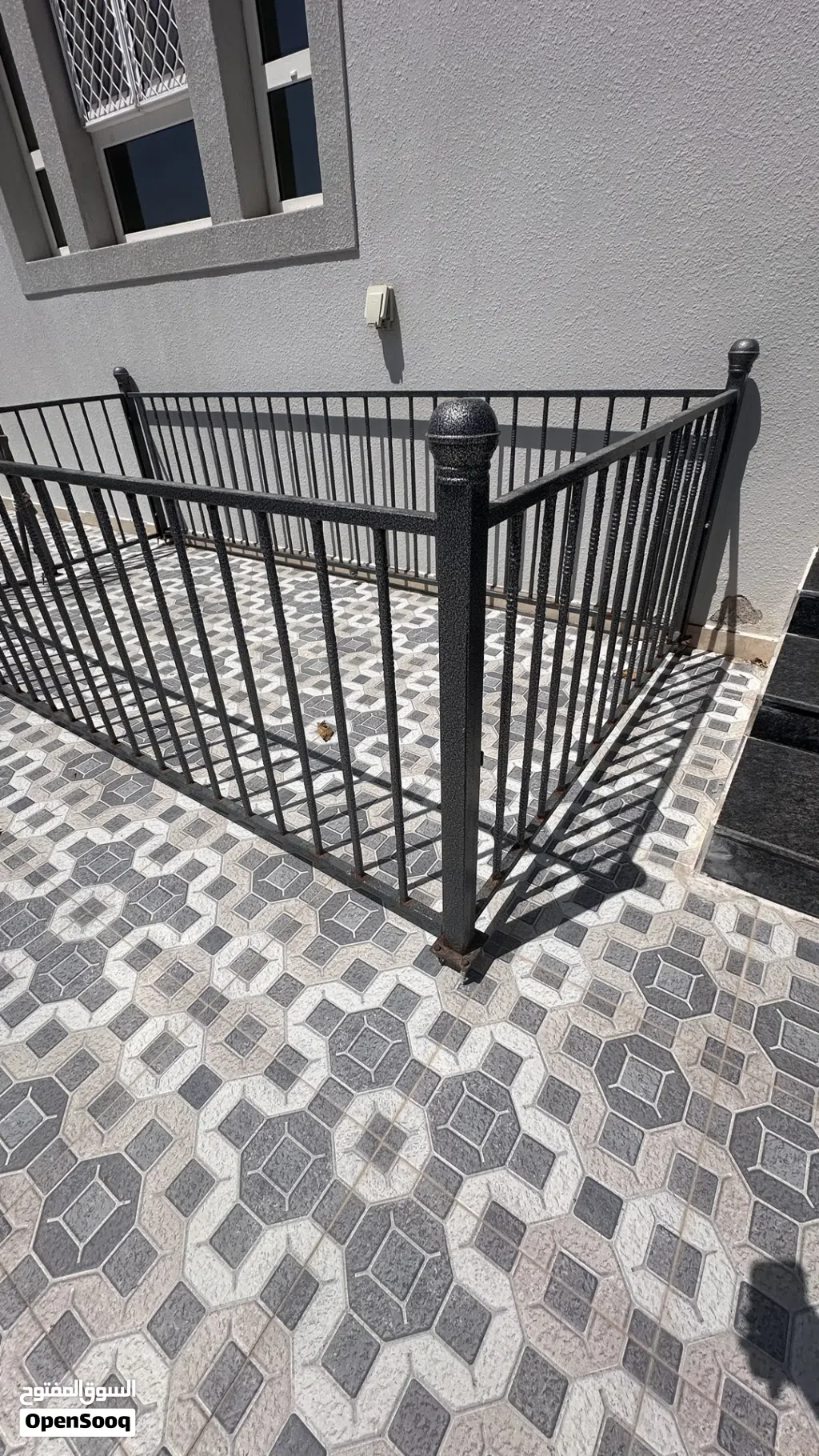 سياج مزرعه حديد صبغه ناريه