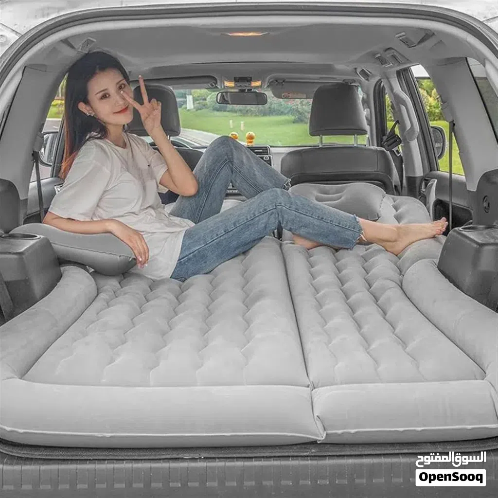 portable car air mattress is designed to turn your vehicle's backseat into a sleeping space