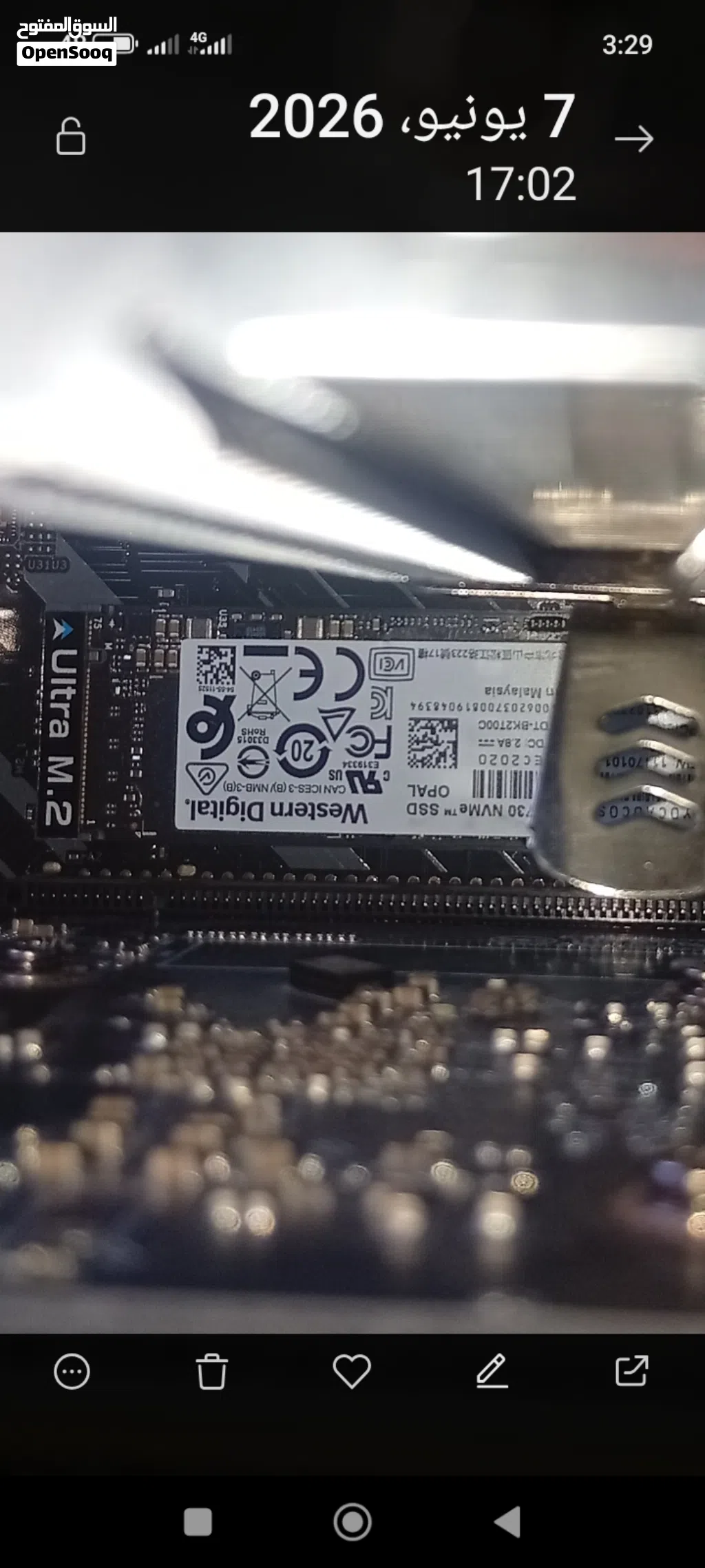 زوز هارد دسك ... 1... نوع m.2 nvme 256 giga 2... نوع ssd sata 120 giga