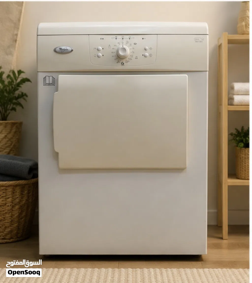 نشافة ملابس Whirlpool سعة 7 كيلو بحالة ممتازة للبيع ونظيفة جدا من الداخل ما شاء الله عليها