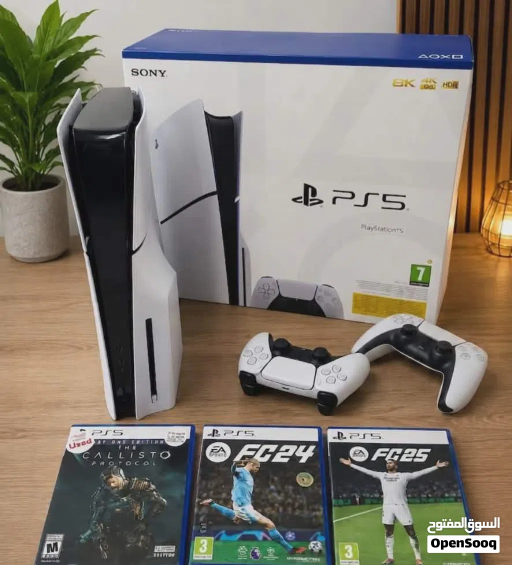 للبيع جهاز PlayStation 5 Slim شبه جديد شرق اوسط