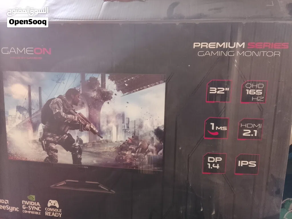 شاشة مونتر gameon حجم 32 165 hz