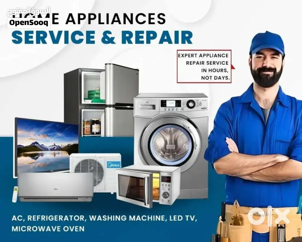 AC service refrigerator washing machine dishwasher cooking burner repairing service