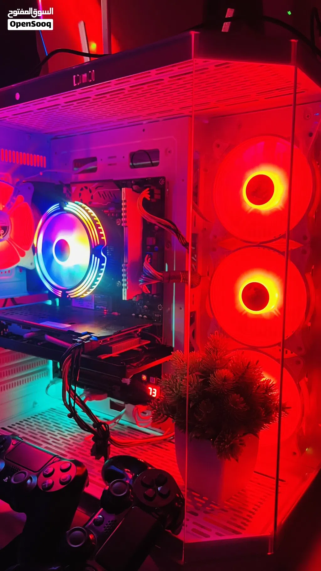 Pc جديد سعر 450 مستخدم فقط اسبوع بيسي للالعاب والدراسه والعمل اداء جميل ومتوافق تفاصيل بالوصف