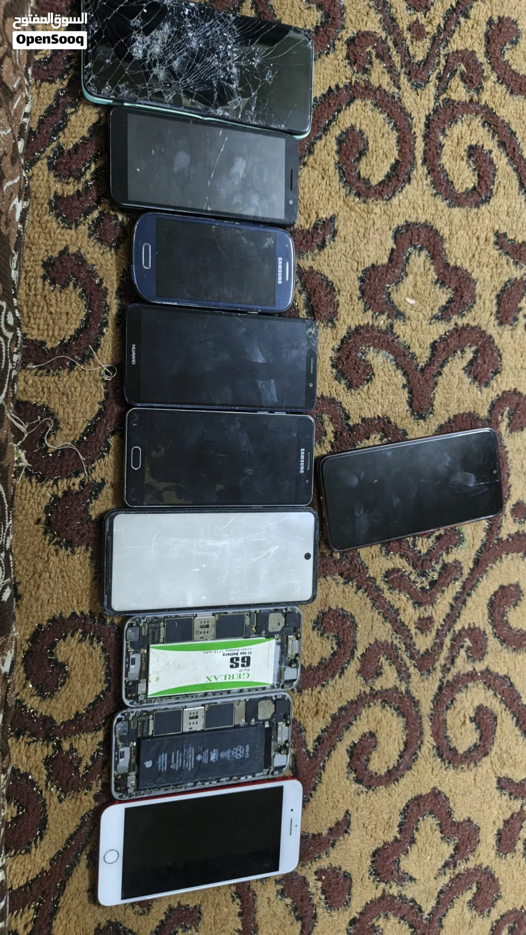 مجموعة هواتف للبيع بدهم شاشات لليع للبيعللبيع وليس للبدل