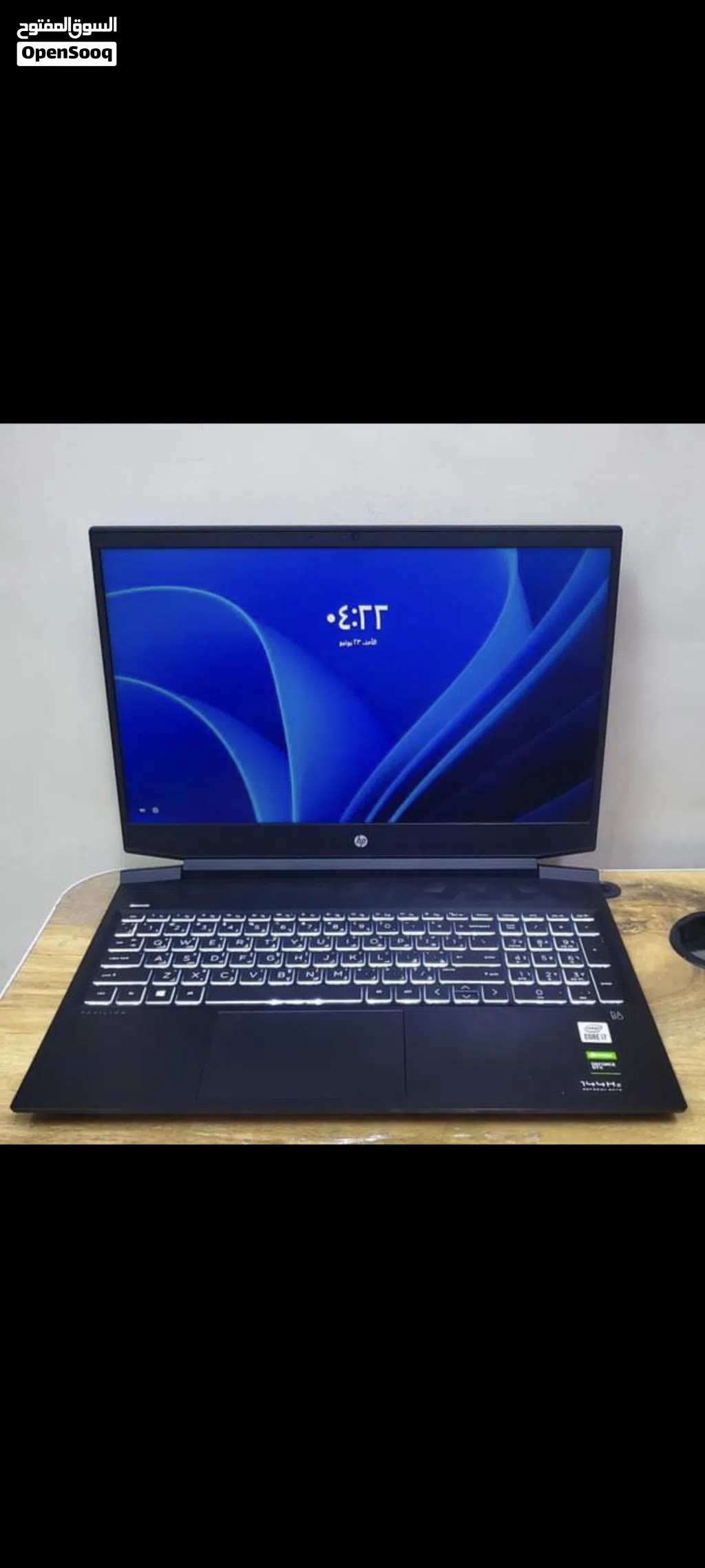 للبيع لابتوب جيمينج HP Pavilion Gaming Laptop 16-20 مستعمل شبه جديد خارق للالعاب والبرامج القويه