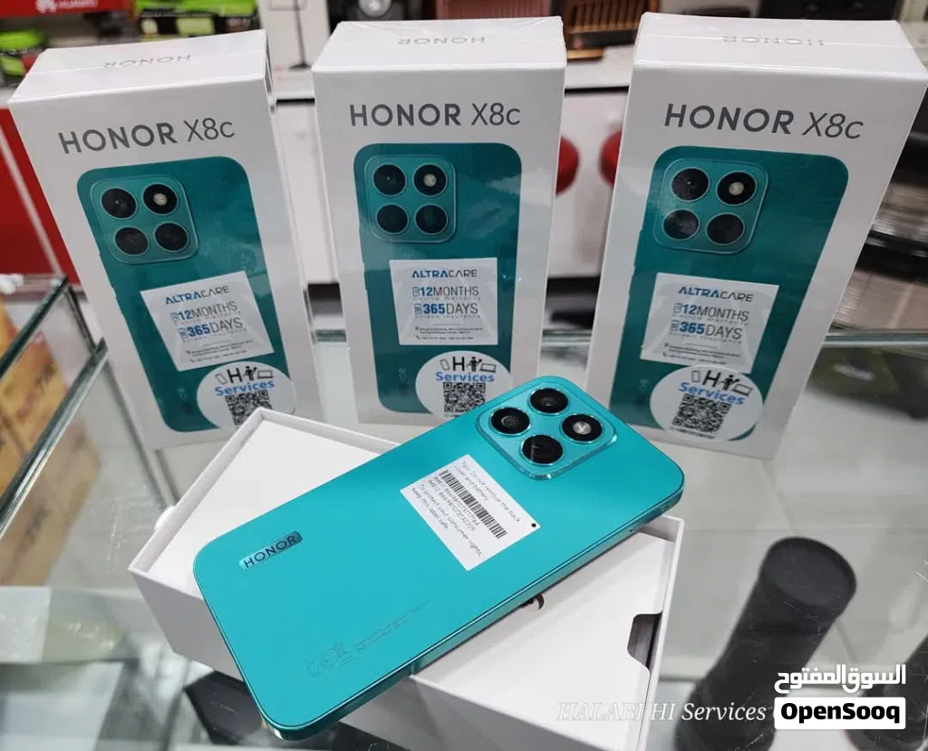 جهاز جديد بالكرتونة Honer X8C رام 16 جيجا 256 و 512 مكفول سنة متوفر توصيل