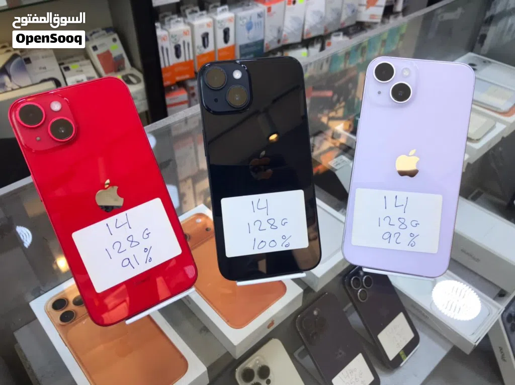 i phone 14 128 gb used black red purple