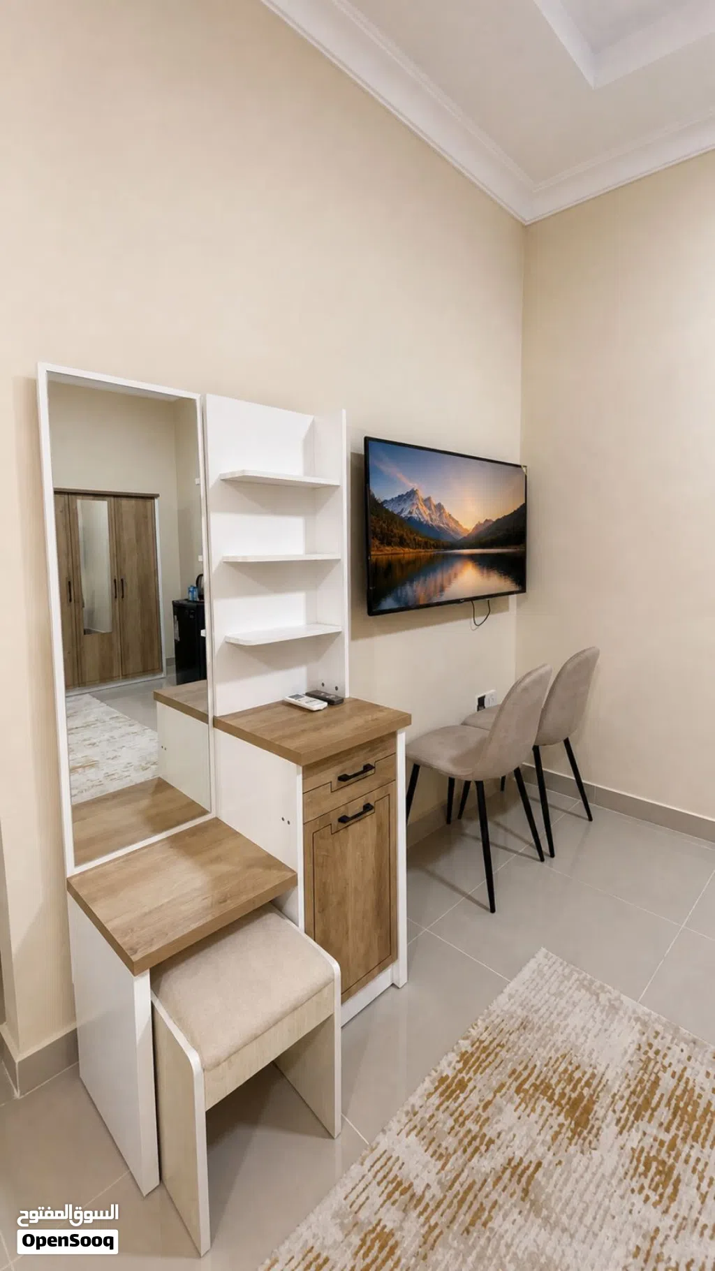 غرفه وحمام مفروشه قمه النضافه لاايجار اليوم والشهريA perfectly furnished room and bathroom for daily