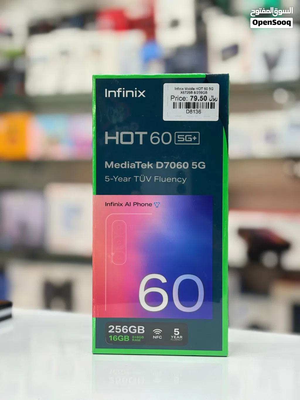 Brand New Infinix Hot 60 5G+ in Oman 8GB/256GB