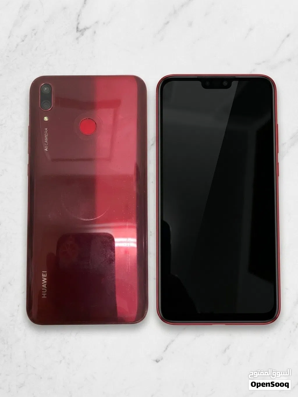 هواوي Y9 2019، مع غطاء حماية وشاحن وكيبل أصلي من Belkin