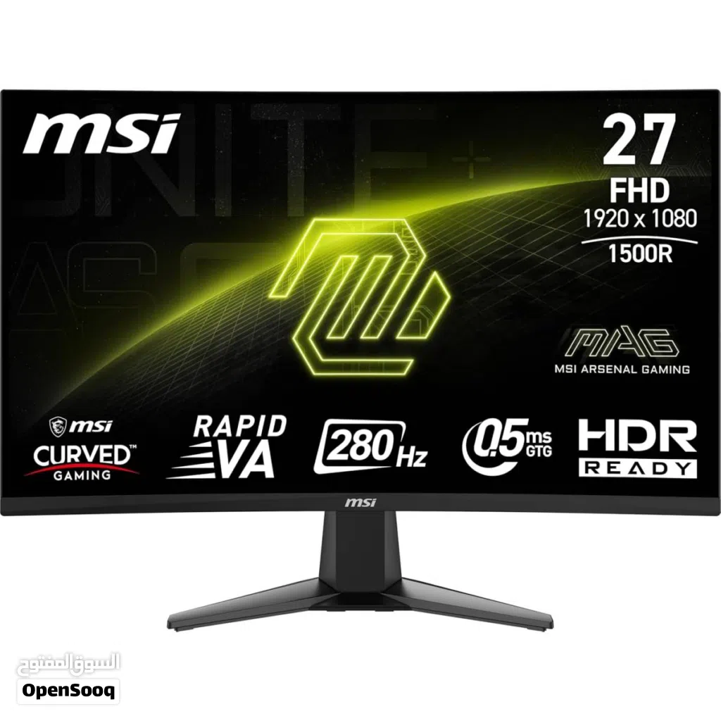 شاشة قيمنج بمواصفات خرافية MSI Monitor MAG 276CXF Gaming Monitor 27 (FHD) 280Hz