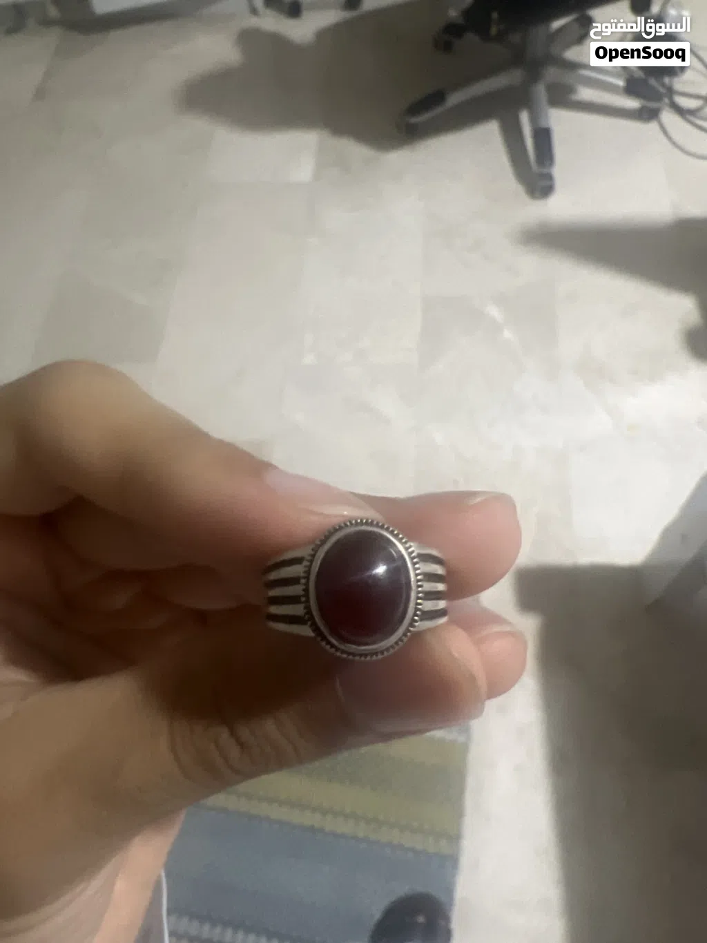 خاتم dunite بني
