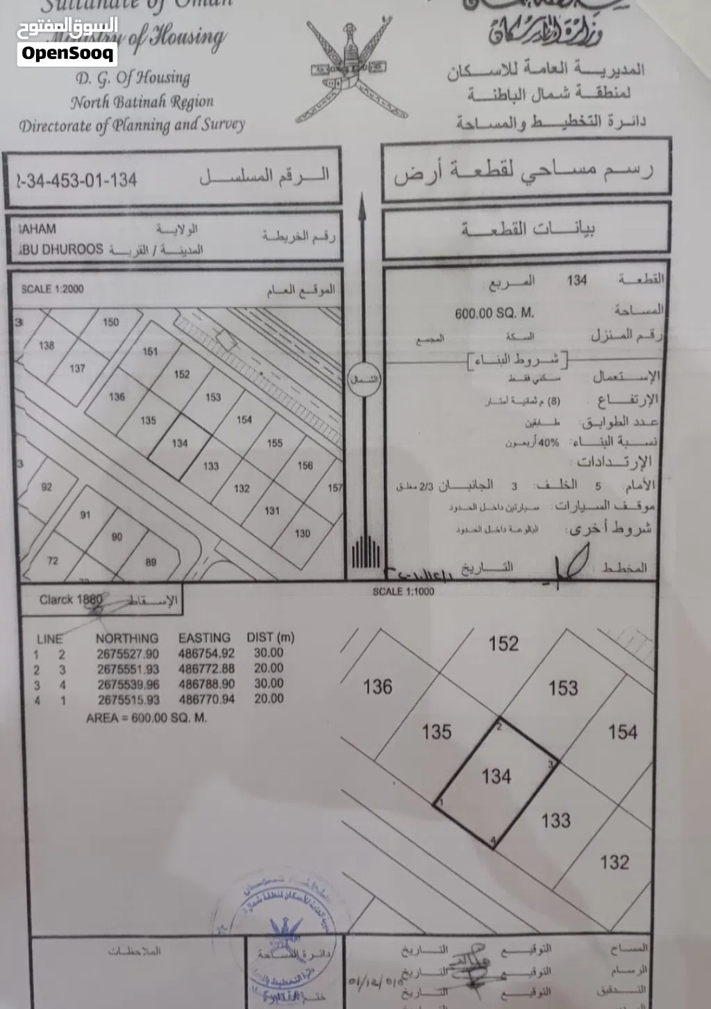أرض سكنية للبيع