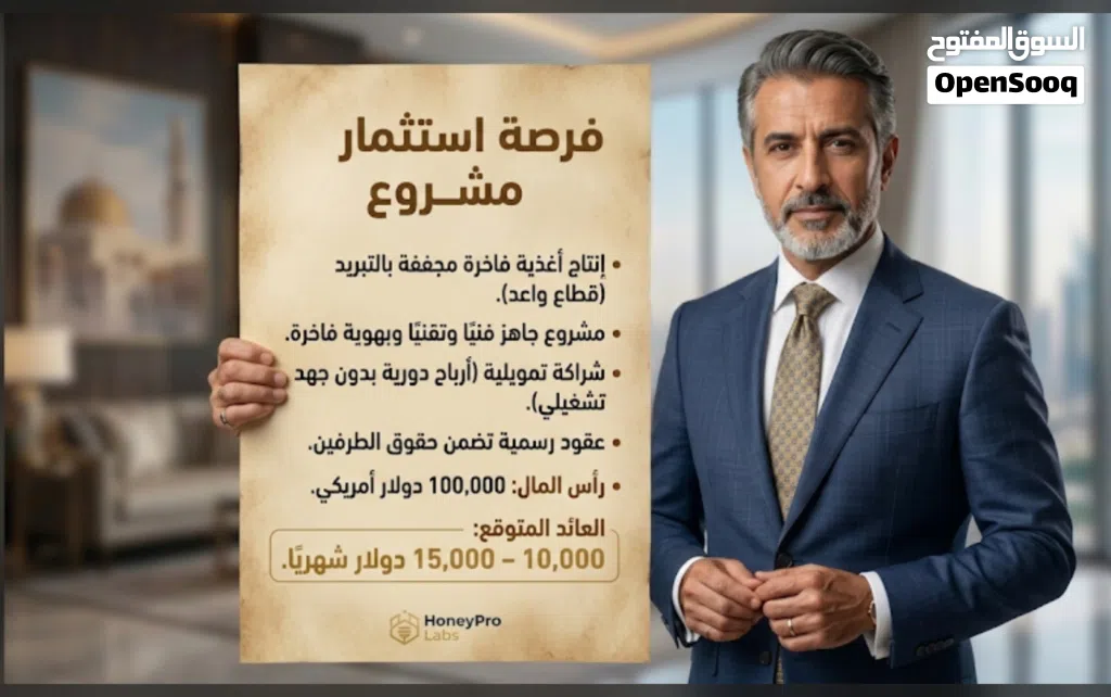 تحقيق عائد شهري صافي للمستثمر يتراوح بين 10,000 إلى 15,000 دولار أمريكي