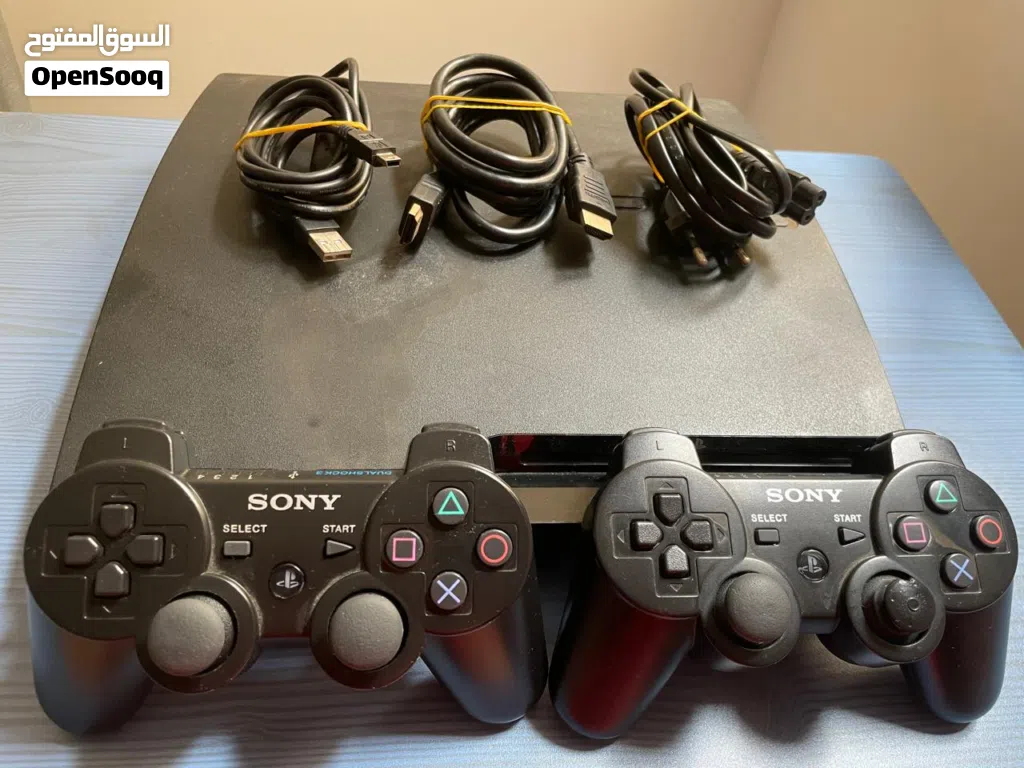(OFFER!!)PS3 Slim 150GB + 2 Controllers + All Cables Excellent Condition