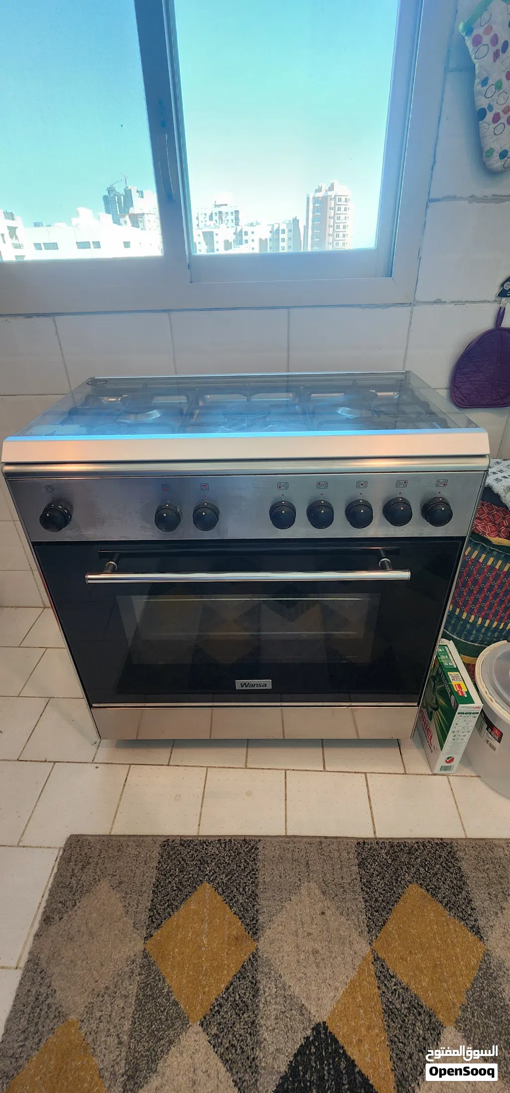 بوتاجاز (طباخ) wansa 5 شعلة بحالة ممتازة Wansa 5 Burner and oven