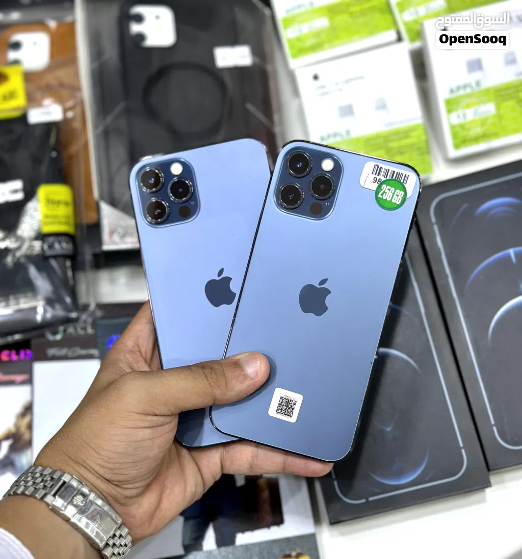 عرض خاص : iPhone 12 pro 256gb هواتف بحالة الوكالة مع ضمان بدون اي شموخ أو مشاكل و بأقل سعر
