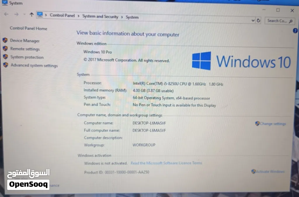 لابتوب لينوڤو مستخدم نظيف جداً Lenovo ideapad 130-15IKB