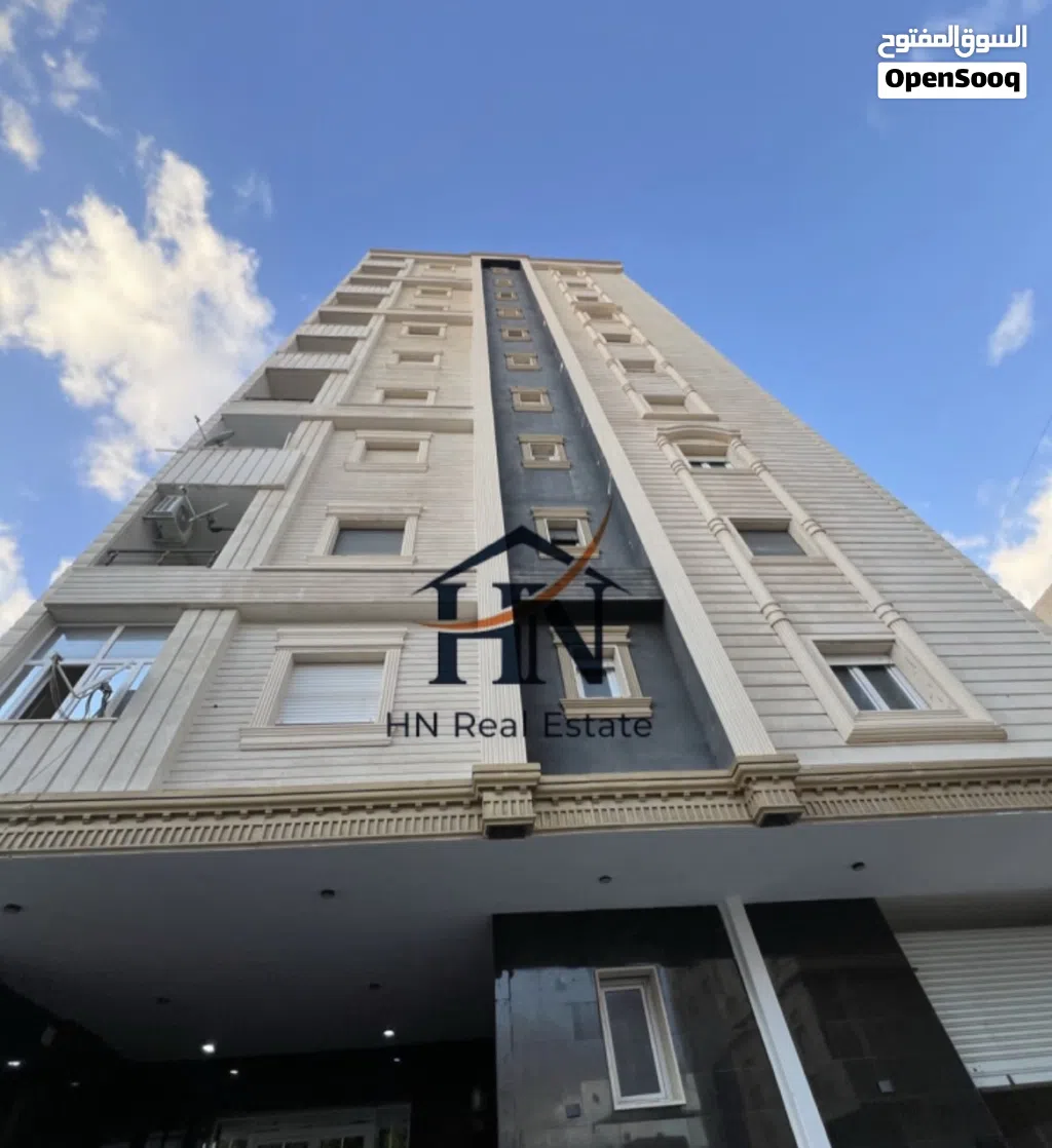 للايجار السكني شقة حديثه جديدة في زاوية الدهماني حجم كبير 220 متر باركينج خاص للشقة
