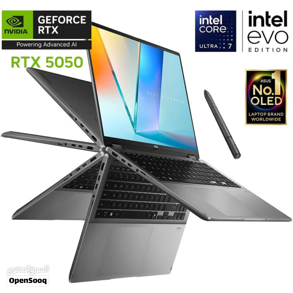 Laptop ASUS Vivobook 16 Flip (TP3607SH), Intel CoreTM Ultra 7 256V